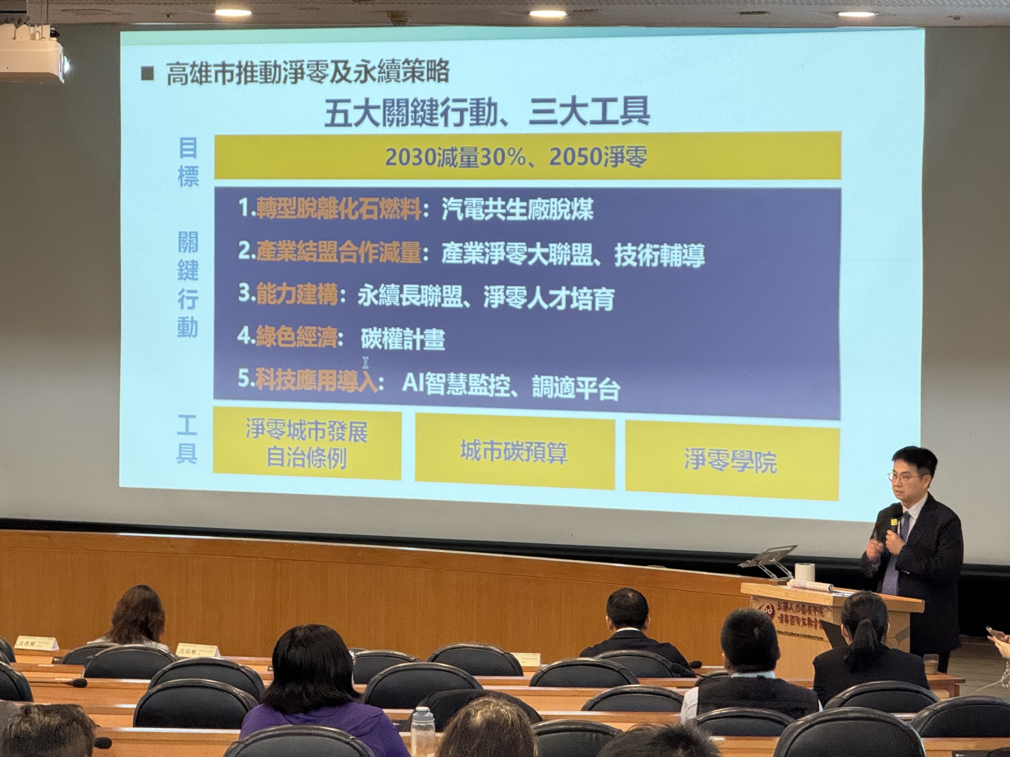 Deputy Director-General Huang of the Environmental Protection Bureau, Kaohsiung City Government