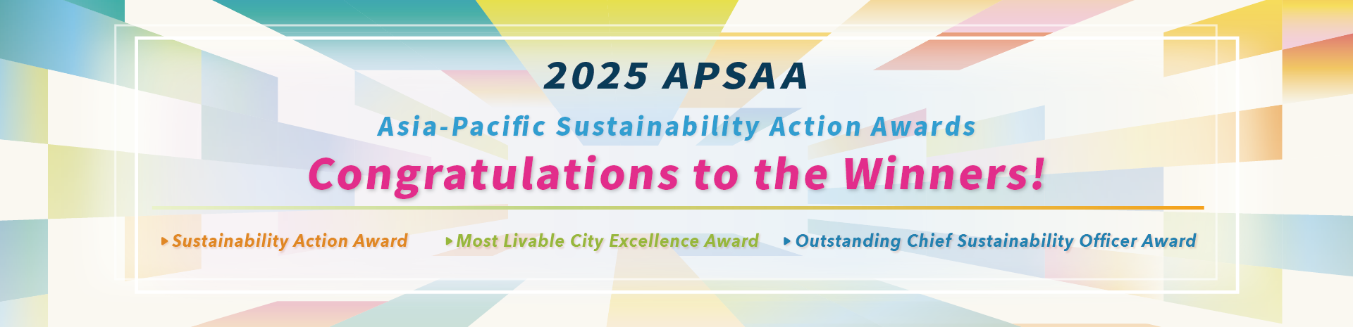 2025 APSAA Winners